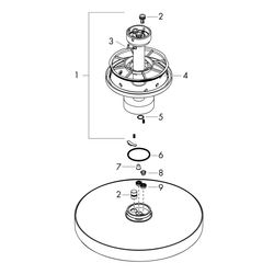 Hansgrohe AXOR One Kopfbrause 280mm, 18,1l/min, 2jet, Deckenanschluss, Polished Bla... HANSGROHE-48494330 4059625368961 (Abb. 1)