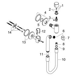 Hansgrohe AXOR One Gießrohrset Kneipp, 13l/min, G 1/2", Edelstahl Optic... HANSGROHE-48655800 4059625746141 (Abb. 1)
