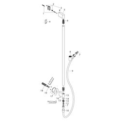 Hansgrohe AXOR One Brausestange 90cm, Wandanschluss, Brauseschlauch 160cm, Polished... HANSGROHE-48792300 4059625370476 (Abb. 1)