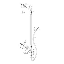 Hansgrohe AXOR One Brausestange 90cm, Wandanschluss, Brauseschlauch 160cm, Mattschw... HANSGROHE-48792670 4059625328897 (Abb. 1)