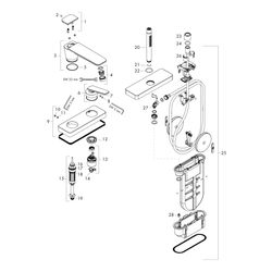 Hansgrohe AXOR Citterio C 3-Loch Einhebel-Wannenmischer, Wannenrandmontage, sBox, B... HANSGROHE-49430140 4059625559529 (Abb. 1)