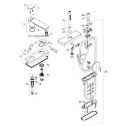Hansgrohe AXOR Citterio C 3-Loch Einhebel-Wannenmischer, Wannenrandmontage, sBox, P... HANSGROHE-49430330 4059625573518 (Abb. 1)