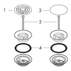 hansgrohe Garnitur DN 32 nicht verschließbar für Waschbecken, Chrom... HANSGROHE-50001000 4011097146867 (Abb. 1)