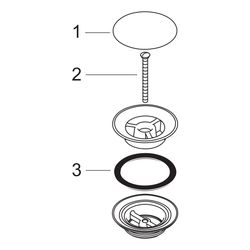 hansgrohe Garnitur DN 32 nicht verschließbar für Waschbecken, Gold poliert... HANSGROHE-50001990 4011097820415 (Abb. 1)