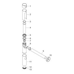 Hansgrohe Flaschensiphon AXOR Flowstar, G 1 1/4", 60-165mm, GV Stauwasserhöhe 70mm,... HANSGROHE-51303000 4059625077795 (Abb. 1)