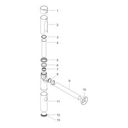 hansgrohe Flowstar Designsiphon, Nickel gebürstet... HANSGROHE-52100820 4011097525518 (Abb. 1)