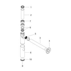 hansgrohe Designsiphon Flowstar S, Bronze gebürstet... HANSGROHE-52105140 4059625001400 (Abb. 1)