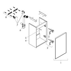 hansgrohe Xevolos E Waschtischunterschrank Schiefergrau Matt 340x245mm Front Schief... HANSGROHE-54168770 4059625485262 (Abb. 1)