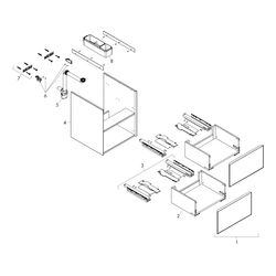 hansgrohe Xevolos E Waschtischunterschrank, Set Mattweiß 480x475mm Front Eiche Dunk... HANSGROHE-54172730 4059625485149 (Abb. 1)
