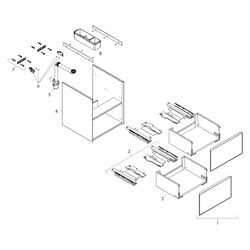 Hansgrohe Xevolos E Waschtischunterschrank Mattweiß 780x475mm, 2 SK für Waschtisch,... HANSGROHE-54178390 4059625484975 (Abb. 1)