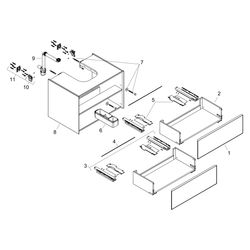 Hansgrohe Xevolos E Waschtischunterschrank Sandbeige Matt 980x550mm, 2 SK für Konso... HANSGROHE-54191660 4059625634332 (Abb. 1)