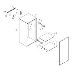Hansgrohe Xevolos E Halbhochschrank Sandbeige Matt 400x360mm, Türanschlag rechts, F... HANSGROHE-54216790 4059625486313 (Abb. 1)