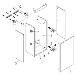 Hansgrohe Xilesa E Waschtischunterschrank 340x240mm, für Handwaschbecken, Türanschl... HANSGROHE-54244780 4059625546086 (Abb. 1)