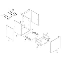 Hansgrohe Xilesa E Waschtischunterschrank 630x470mm, 1 Schubkasten für Waschtisch, ... HANSGROHE-54255550 4059625546475 (Abb. 1)