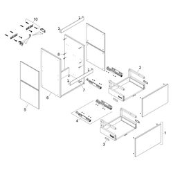 Hansgrohe Xilesa E Waschtischunterschrank 680x470mm, 2 SK für Waschtisch, Eiche Kas... HANSGROHE-54258550 4059625546758 (Abb. 1)