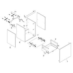 Hansgrohe Xilesa E Waschtischunterschrank 980x470mm, 1 Schubkasten für Waschtisch, ... HANSGROHE-54261780 4059625546604 (Abb. 1)