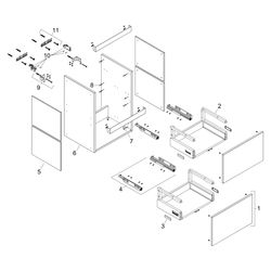 Hansgrohe Xilesa E Waschtischunterschrank 980x470mm, 2 SK für Waschtisch, Schieferg... HANSGROHE-54262760 4059625546574 (Abb. 1)