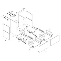 Hansgrohe Xilesa E Waschtischunterschrank 480x470mm, 2 SK PushOpen für Handwaschbec... HANSGROHE-54291760 4059625556108 (Abb. 1)