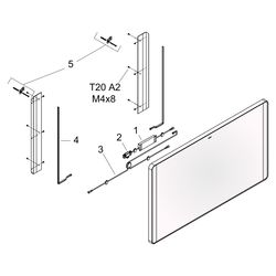 Hansgrohe Xarita Lite Q Spiegel, seitlicher LED-Beleuchtung 500x30mm, für Wandschal... HANSGROHE-54961670 4059625535677 (Abb. 1)