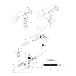 hansgrohe Exafill Komplettset Wanneneinlauf, Ablauf-, Überlaufgarnitur für Normalwa... HANSGROHE-58123000 4011097363363 (Abb. 1)