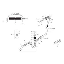 hansgrohe Exafill Grundkörper Wanneneinlauf, Ablauf-, Überlaufgarnitur für Sonderwa... HANSGROHE-58126180 4011097140230 (Abb. 1)