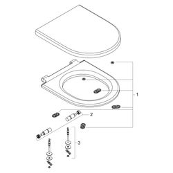 Hansgrohe EluPura Original S WC-Sitz, SoftClose, QuickRelease, Weiß... HANSGROHE-60148450 4059625478813 (Abb. 1)