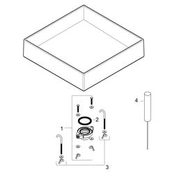 Hansgrohe Xuniva Evo E Aufsatzwaschtisch 400x400x120mm, ohne Hahnloch und Überlauf,... HANSGROHE-60324780 4059625618813 (Abb. 1)
