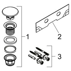 hansgrohe Xelu Q Aufsatz-Handwaschbecken geschliffen 500x480mm ohne Hahnloch und Üb... HANSGROHE-61015450 4059625413883 (Abb. 1)