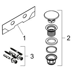 hansgrohe Xelu Q Aufsatzwaschtisch geschliffen 600x480mm ohne Hahnloch und Überlauf... HANSGROHE-61019450 4059625413920 (Abb. 1)