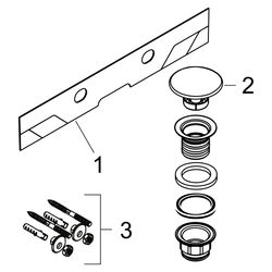 hansgrohe Xelu Q Waschtisch mit Ablage links 800x480mm mit Hahnloch ohne Überlauf, ... HANSGROHE-61030450 4059625414033 (Abb. 1)