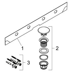 Hansgrohe Xelu Q Waschtisch 1200x480mm, 2 Hahnlöcher ohne Überlauf, SmartClean, Wei... HANSGROHE-61042450 4059625414156 (Abb. 1)