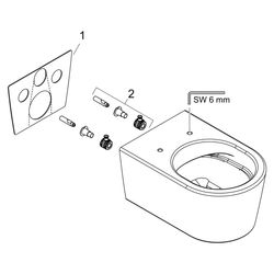 Hansgrohe EluPura S Wand WC AquaHelix Flush, SmartClean, Weiß... HANSGROHE-61114450 4059625484944 (Abb. 1)