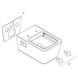 Hansgrohe EluPura Original Q Wand WC AquaChannel Flush, SmartClean, Weiß... HANSGROHE-61181450 4059625536551 (Abb. 1)