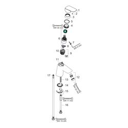 hansgrohe Logis Einhebel-Waschtischmischer 70mm 5l/min Chrom ohne Garnitur... HANSGROHE-71071000 4011097738703 (Abb. 1)