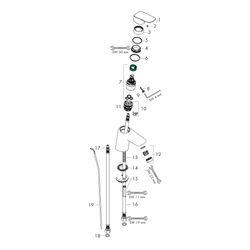 hansgrohe Logis Einhebel-Waschtischmischer 70mm 5l/min CoolStart Chrom mit Zugstang... HANSGROHE-71072000 4011097738697 (Abb. 1)