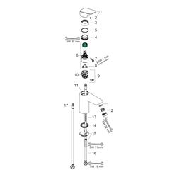 hansgrohe Logis Einhebel-Waschtischmischer 100mm 5l/min CoolStart, Mattschwarz ohne... HANSGROHE-71103670 4059625461525 (Abb. 1)