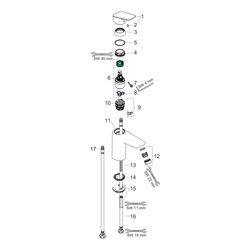 hansgrohe Logis Einhebel-Waschtischmischer 100mm 5l/min Chrom mit Push-Open Garnitu... HANSGROHE-71107000 4011097738529 (Abb. 1)