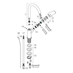 hansgrohe Logis Einhebel-Waschtischmischer 210mm 5l/min Chrom mit Schwenkauslauf un... HANSGROHE-71130000 4011097738482 (Abb. 1)
