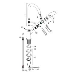 hansgrohe Logis Einhebel-Waschtischmischer 210mm 5l/min Mattschwarz mit Schwenkausl... HANSGROHE-71131670 4059625462058 (Abb. 1)