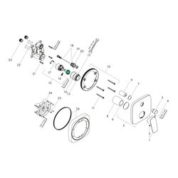 hansgrohe Logis Einhebel-Wannenmischer Unterputz 29l/min für iBox universal, Chrom... HANSGROHE-71405000 4011097738246 (Abb. 1)