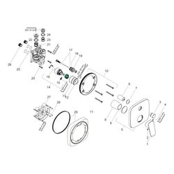 hansgrohe Logis Einhebel-Wannenmischer Unterputz 25,6l/min Chrom mit Sicherungskomb... HANSGROHE-71407000 4011097769967 (Abb. 1)