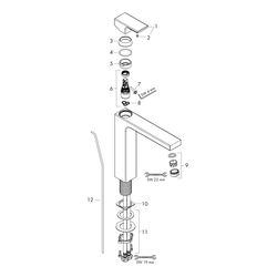 Hansgrohe Vernis Shape Einhebel-Waschtischmischer 190mm, 5l/min, isolierter Wasserf... HANSGROHE-71562000 4059625321430 (Abb. 1)