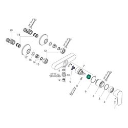 hansgrohe Talis E Einhebel-Brausemischer Aufputz 22l/min, Mattschwarz... HANSGROHE-71760670 4059625232392 (Abb. 1)