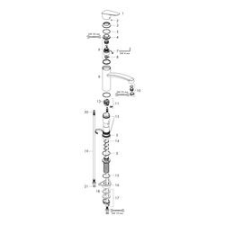 hansgrohe Logis M31 Einhebel-Küchenmischer 160mm Vorfenstermontage, 1jet, Chrom... HANSGROHE-71833000 4011097775487 (Abb. 1)