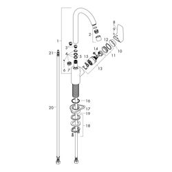 hansgrohe Logis M31 Einhebel-Küchenmischer 260mm 1jet, Chrom... HANSGROHE-71835000 4011097766430 (Abb. 1)