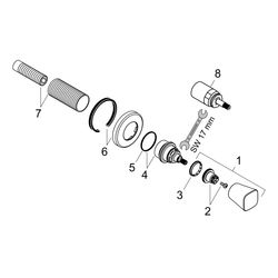 hansgrohe Logis Absperrventil Unterputz, Chrom... HANSGROHE-71970000 4011097737737 (Abb. 1)