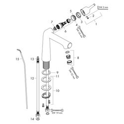 Hansgrohe Talis S Einhebel-Waschtischmischer 140mm 5l/min mit Zugstangen-Garnitur, ... HANSGROHE-72113000 4011097782546 (Abb. 1)