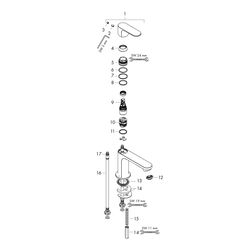 Hansgrohe Rebris S Einhebel-Waschtischmischer 110mm 5l/min CoolStart Chrom ohne Gar... HANSGROHE-72520000 4059625412657 (Abb. 1)