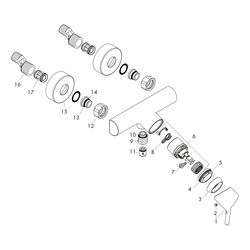 hansgrohe Talis S Brausenmischer Aufputz 31l/min, Chrom... HANSGROHE-72600000 4011097770475 (Abb. 1)