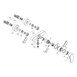 hansgrohe Rebris S Einhebel-Brausemischer Aufputz 14,9l/min, Chrom... HANSGROHE-72640000 4059625401859 (Abb. 1)